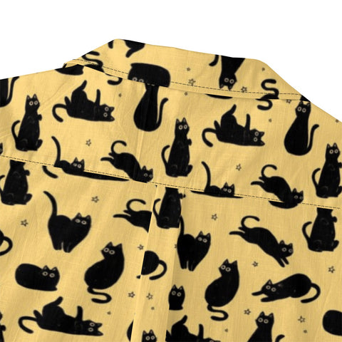Black Cat Hawaiian Shirt