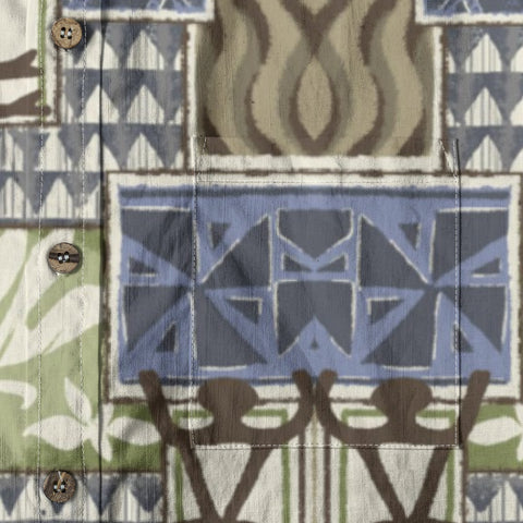 Retro Tribal TIKI Jungle Print Hawaiian Shirt