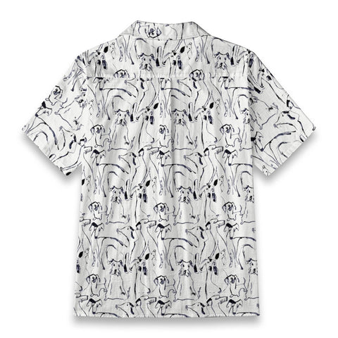 Retro ink painting puppy