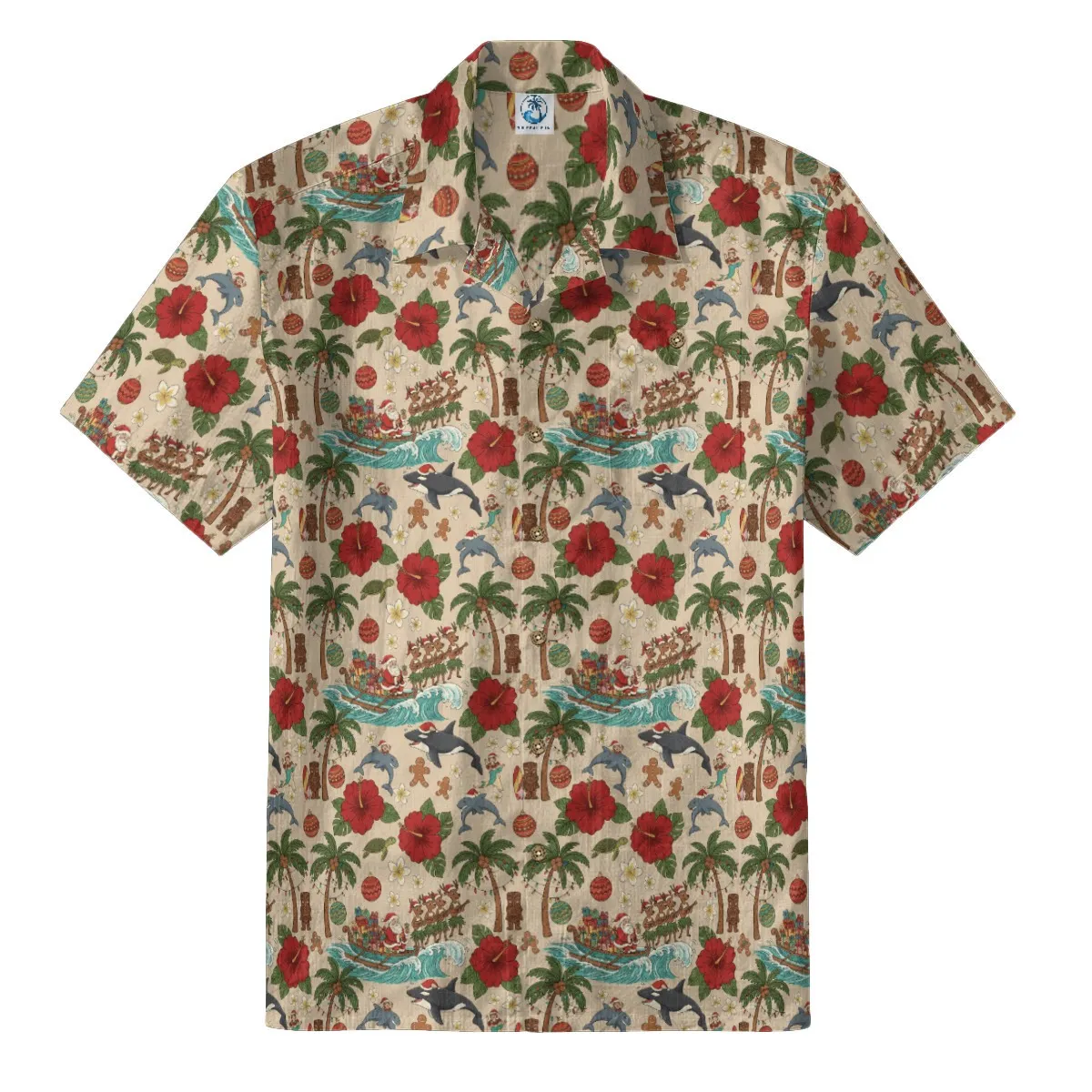 Santa’s Tropical Christmas Hawaiian Shirt
