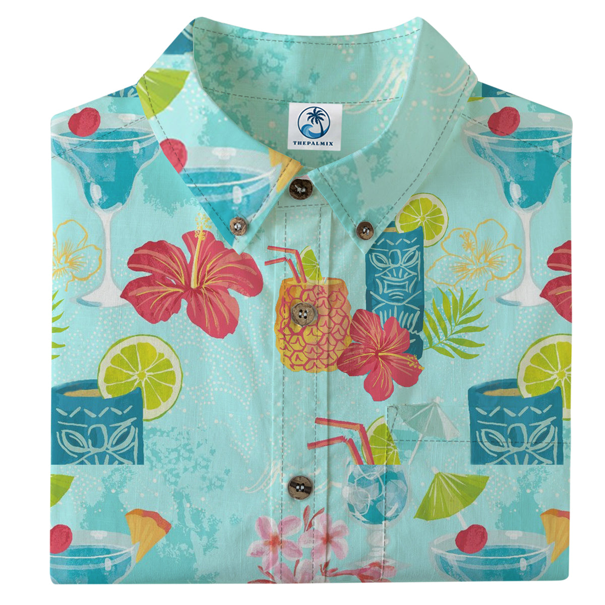Hawaii colorful party Tiki print shirt