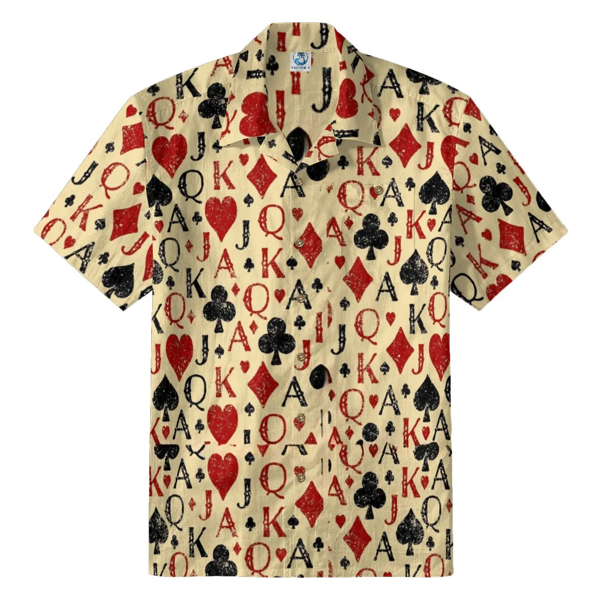 Poker Print Hawaiian Shirt