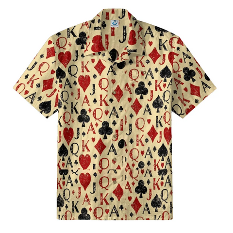 Poker Print Hawaiian Shirt