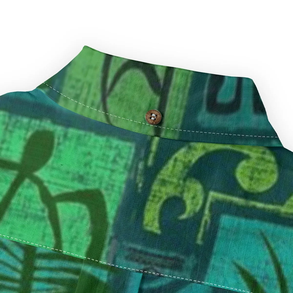 Hawaiian Tribal Volume Tiki Aloha Vintage Line Turtle Print Shirt