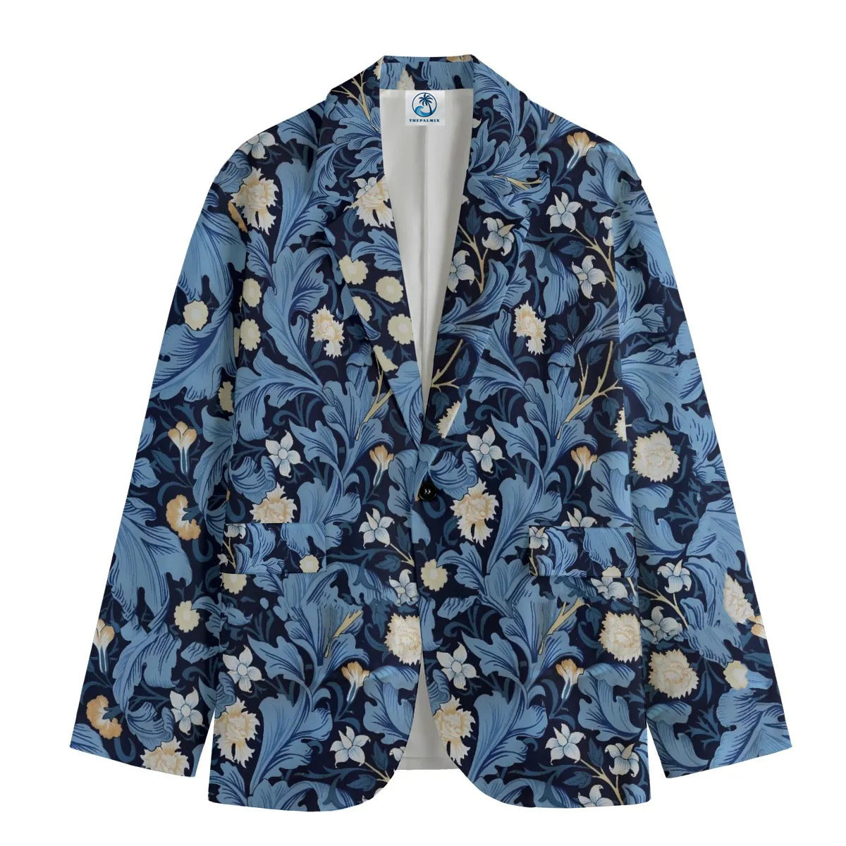 William Morris Navy Botanical Blazer