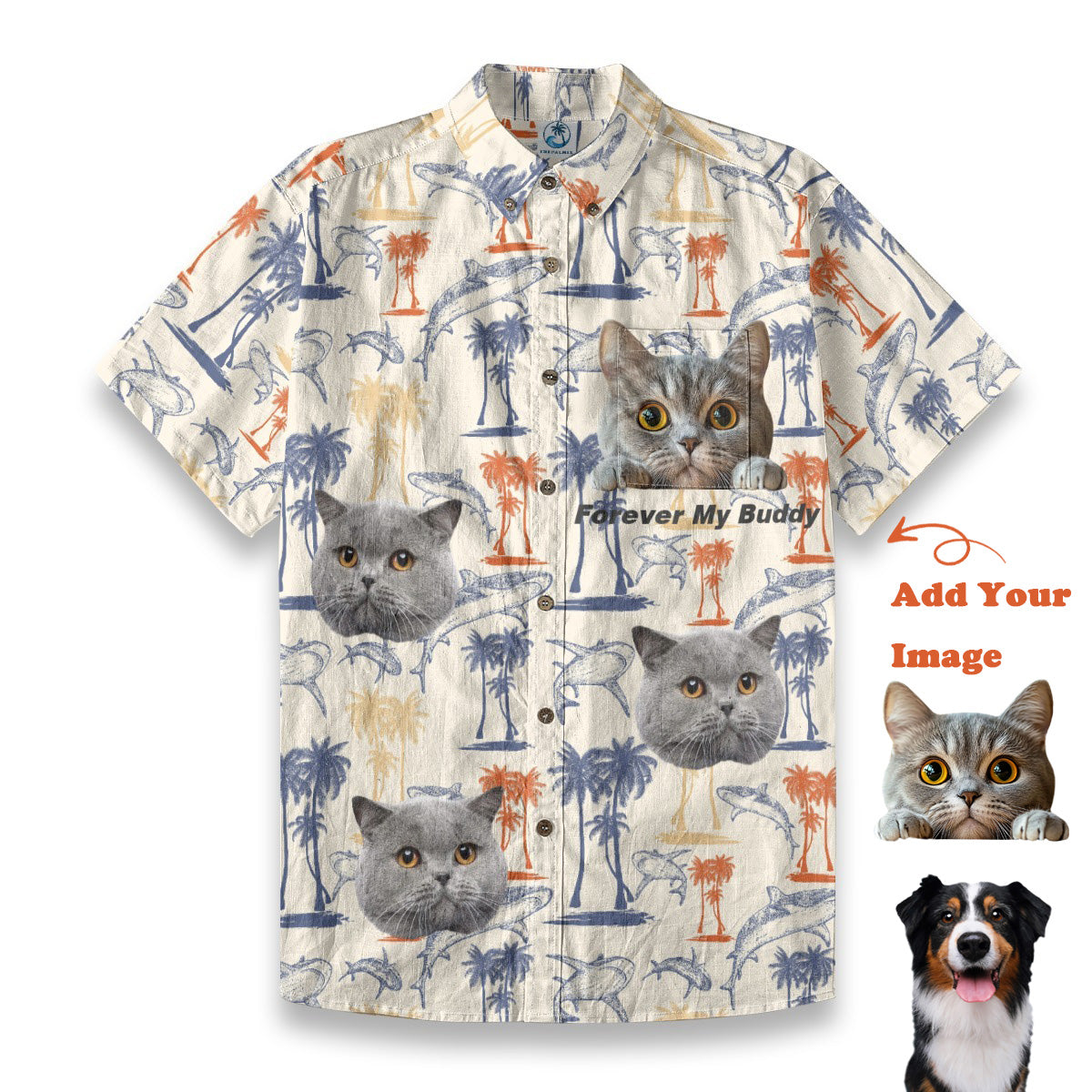 Jungle Secrets –  Universal Custom Pet Portrait Hawaiian Shirt