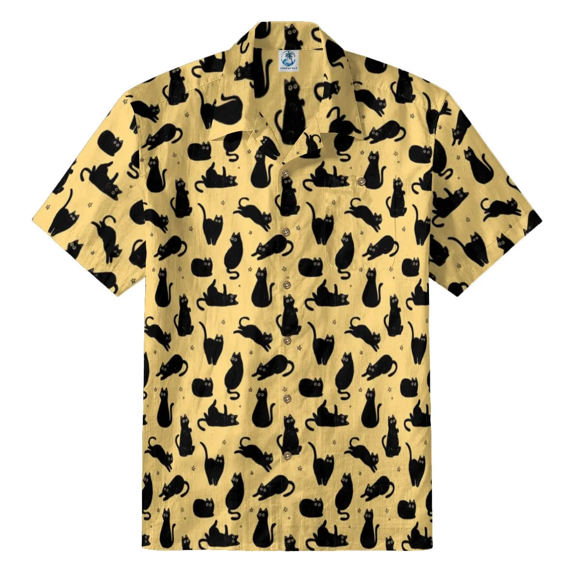 Black Cat Hawaiian Shirt