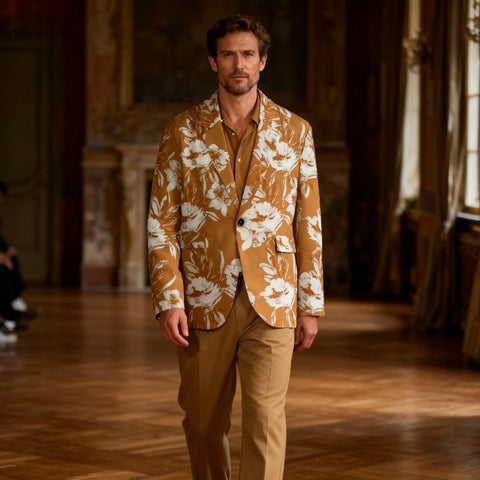 Ode to Peonies on Red Background