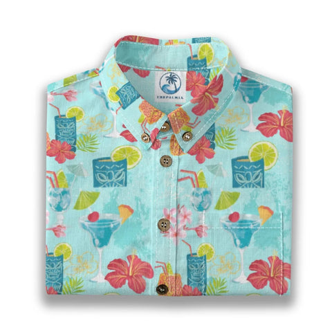 Hawaii colorful party Tiki print shirt