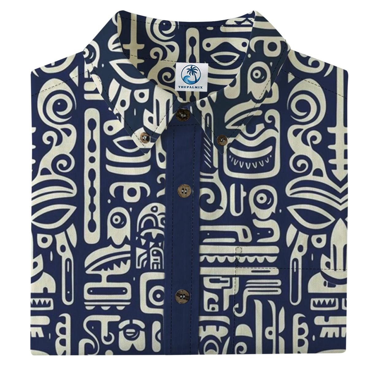 Hawaiian Party Tiki Print Shirt