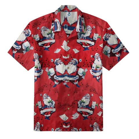 Colorful dancing Santa Claus