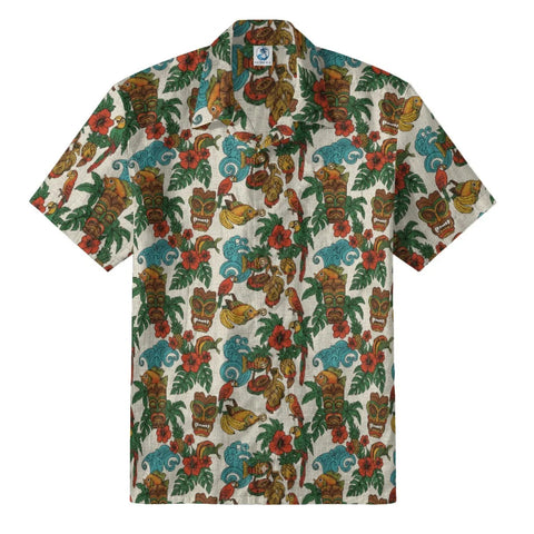 Retro tropical totem