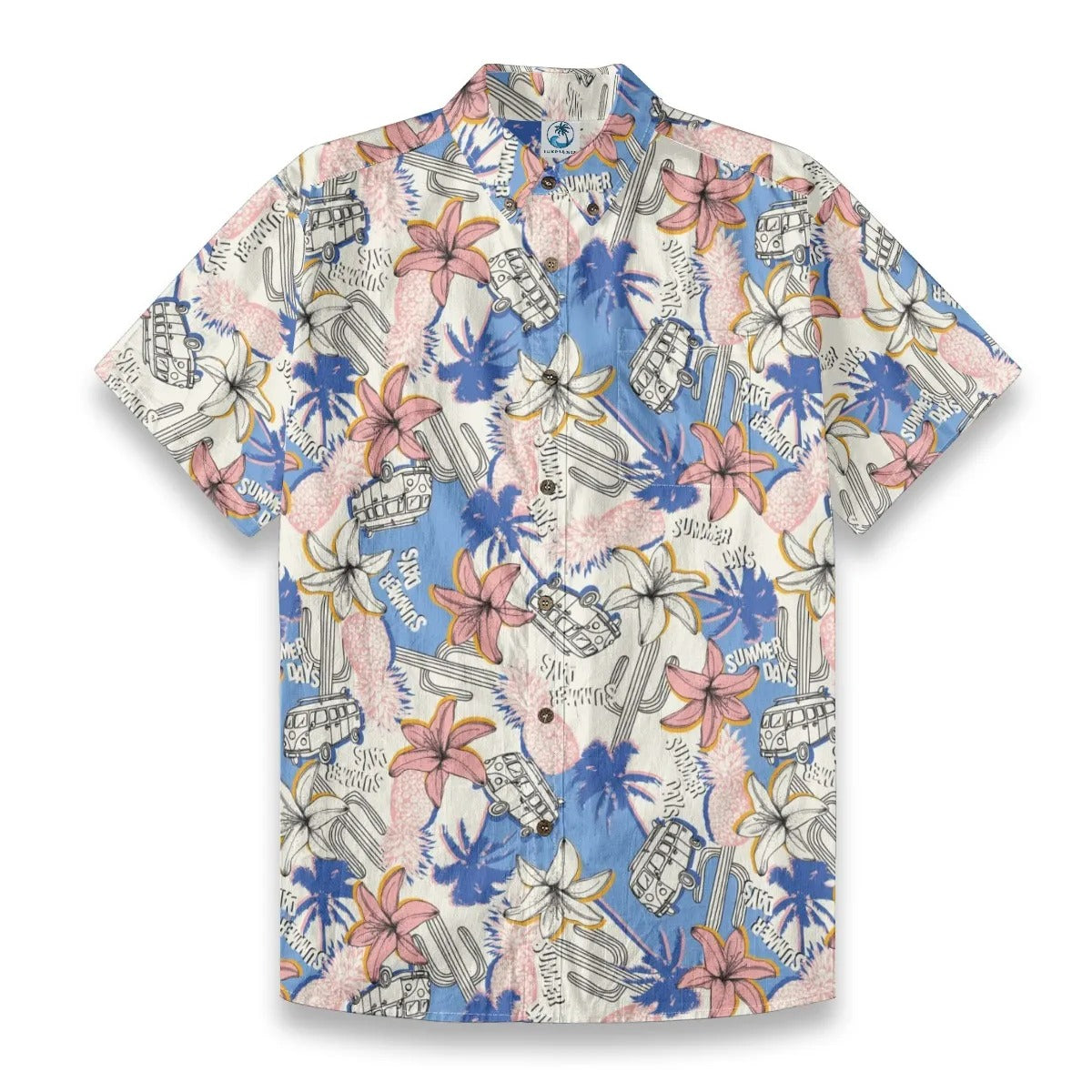 Hawaiian  – Tropical Lily Floral Print Shirt