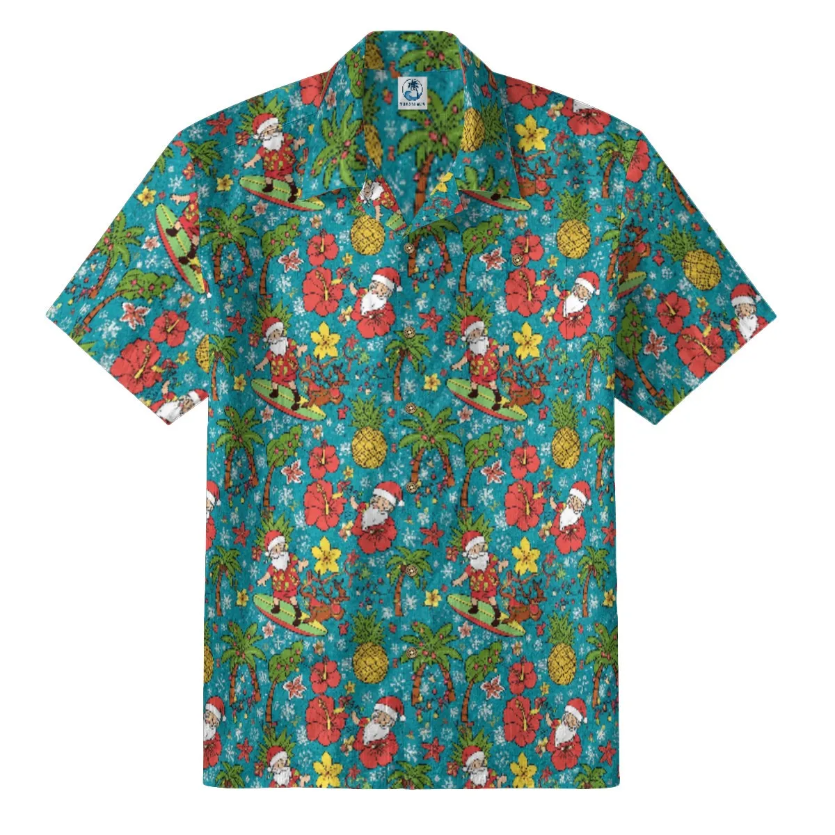 Santa’s Surf & Sun Hawaiian Shirt