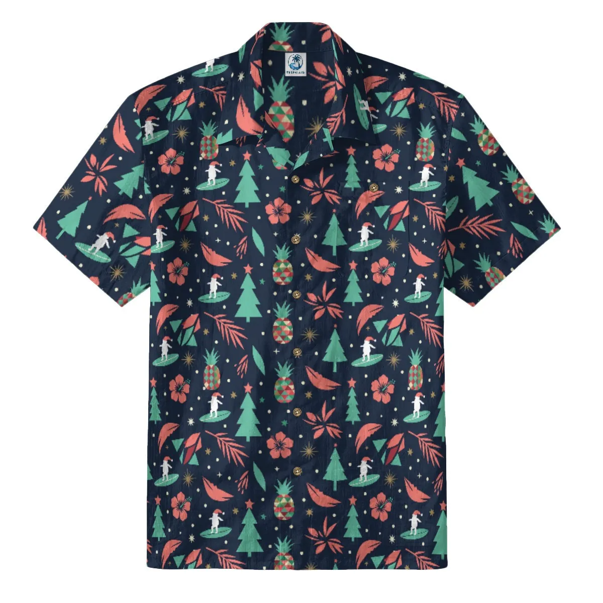 Santa Parrot Hawaiian Shirt