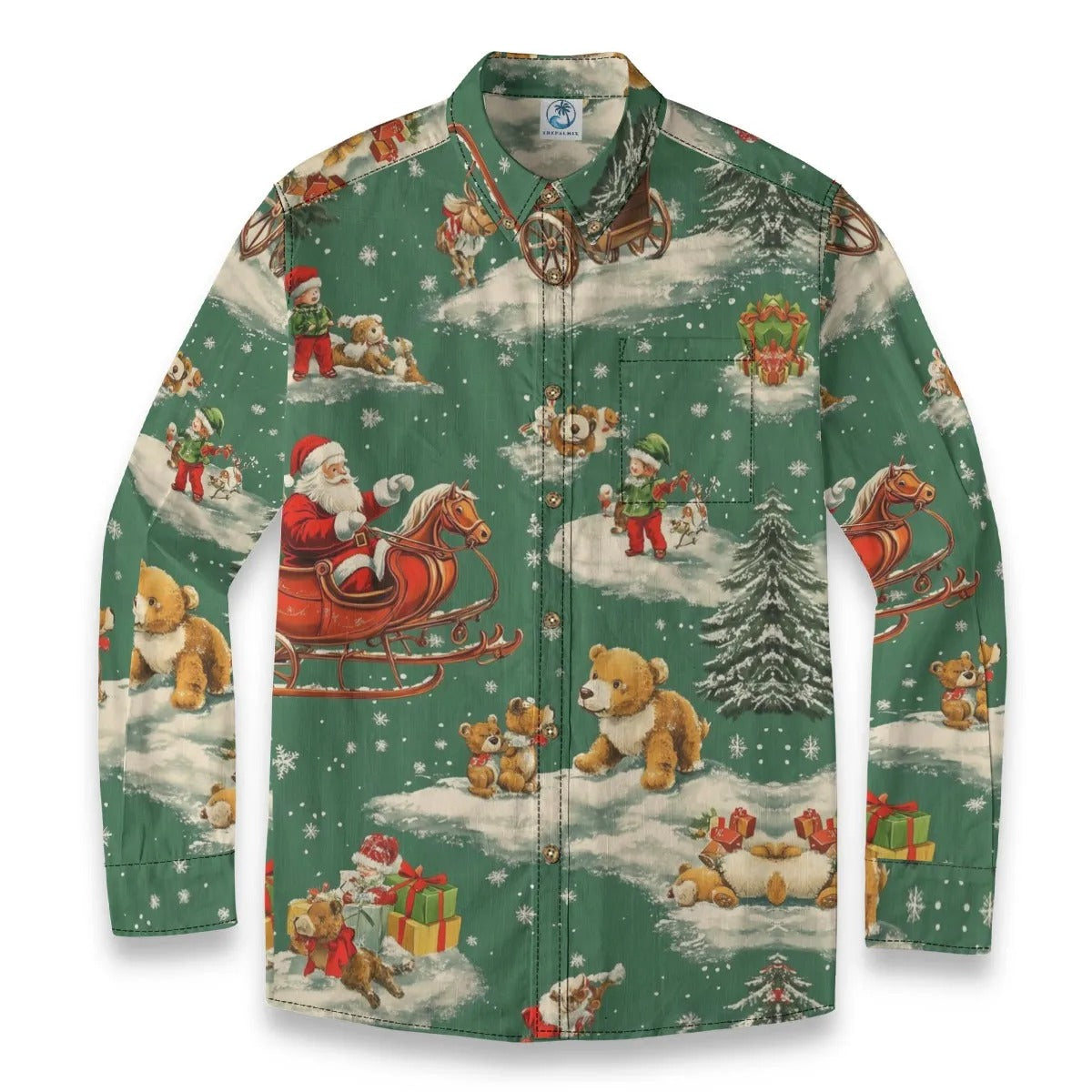 Teddy Bear and Santa Claus