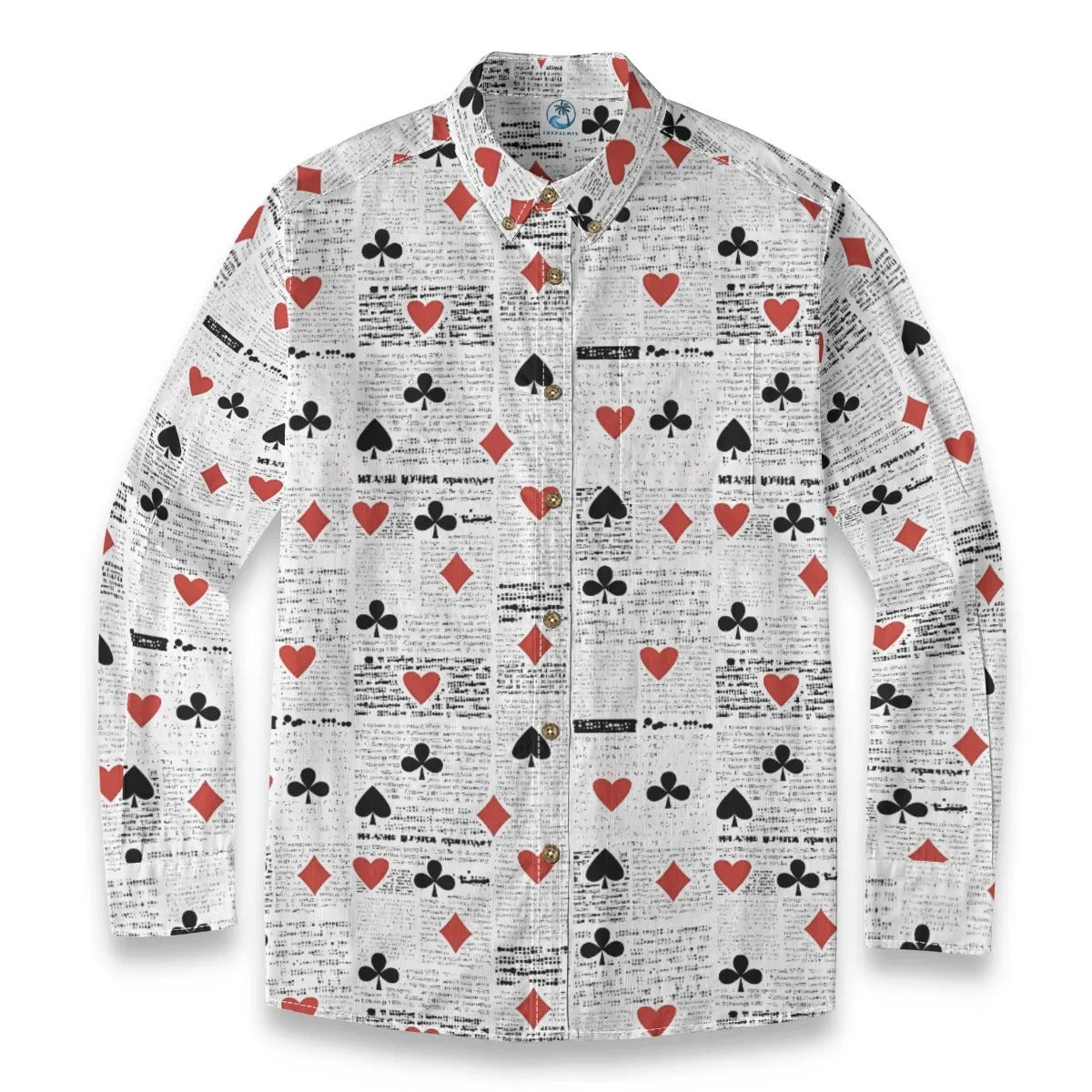 Retro Poker & Newspaper Pattern