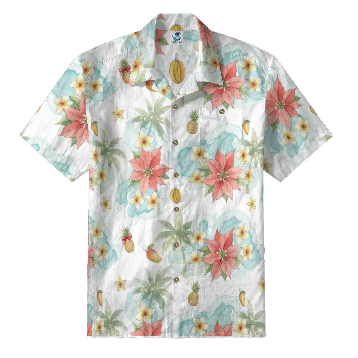Poinsettia Paradise Hawaiian Shirt