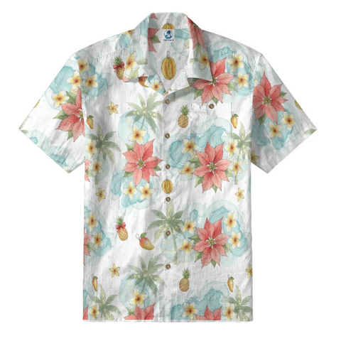 Poinsettia Paradise Hawaiian Shirt
