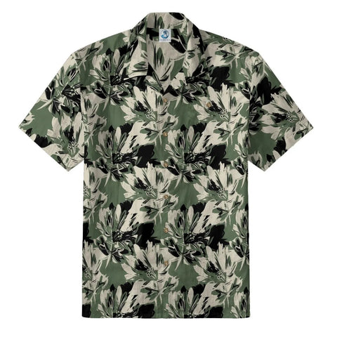 Vintage Olive Green Floral