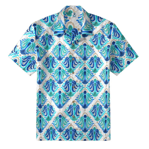 Retro Blue & White Angel