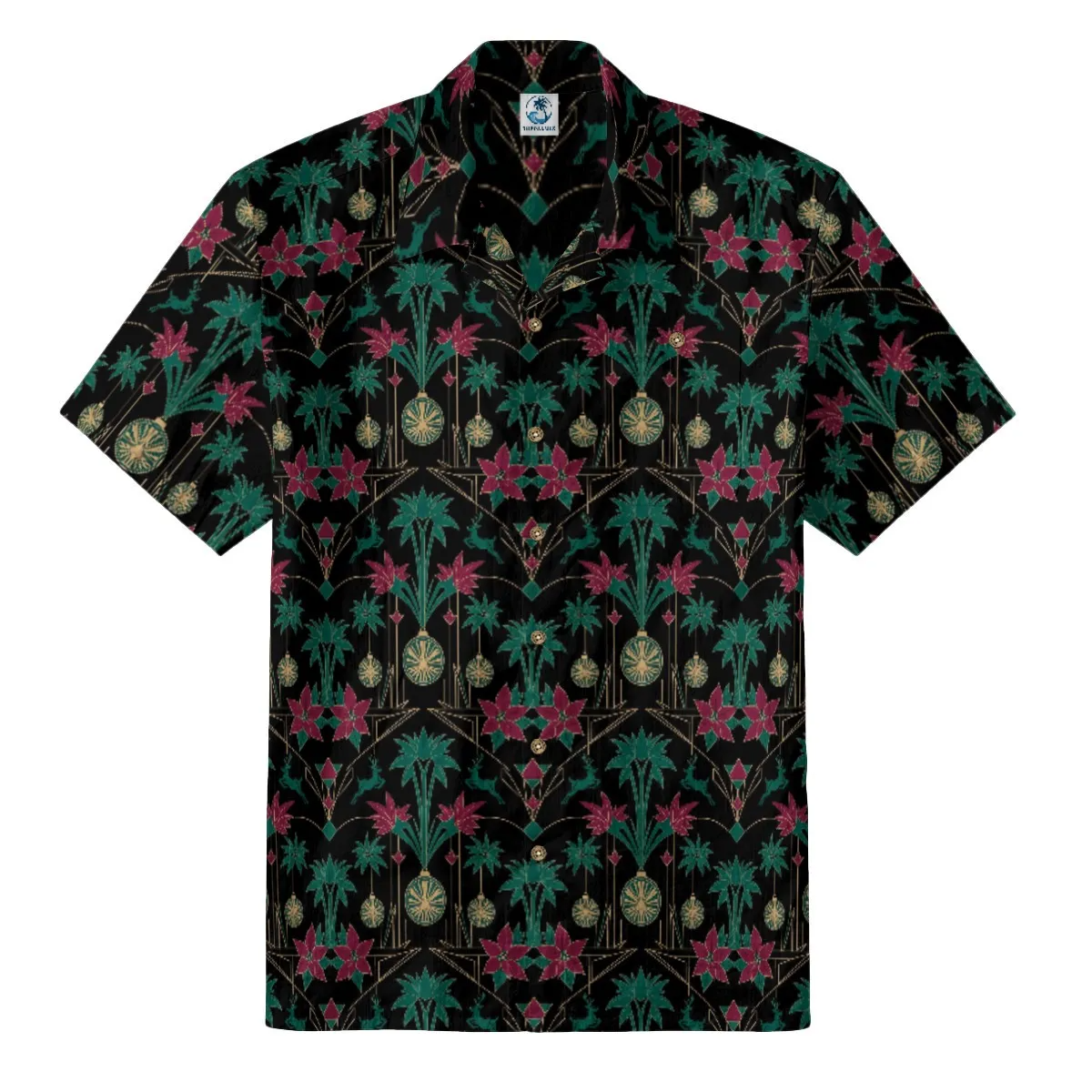 Surfing Santa Hawaiian Shirt