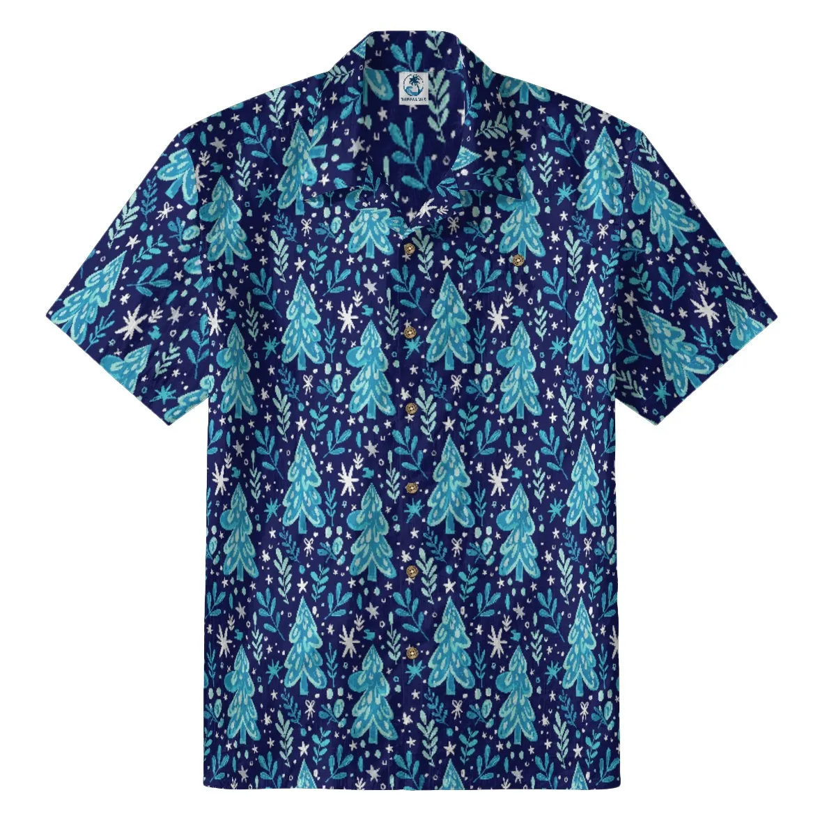 Frosty Pine Hawaiian Shirt