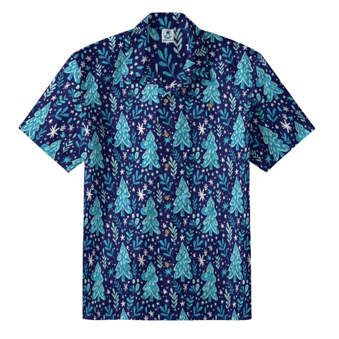 Frosty Pine Hawaiian Shirt