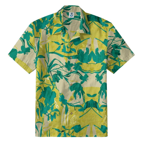 Yellow-Green Vintage Floral