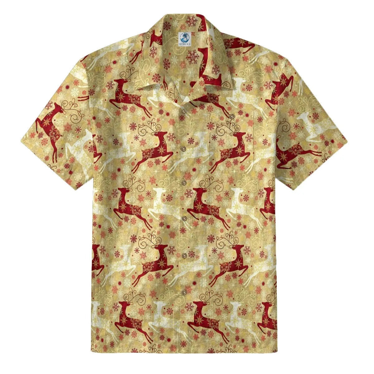 Retro Artistic Christmas Reindeer