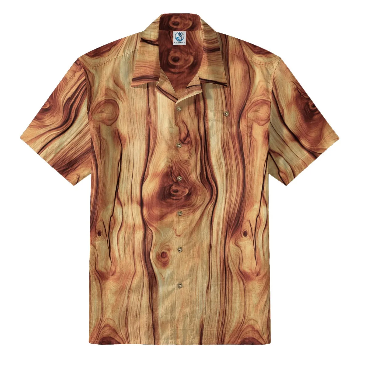 Wood Grain Hawaiian Shirt