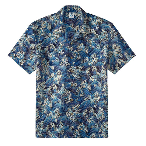 Vintage Blue Wave Ukiyo-e