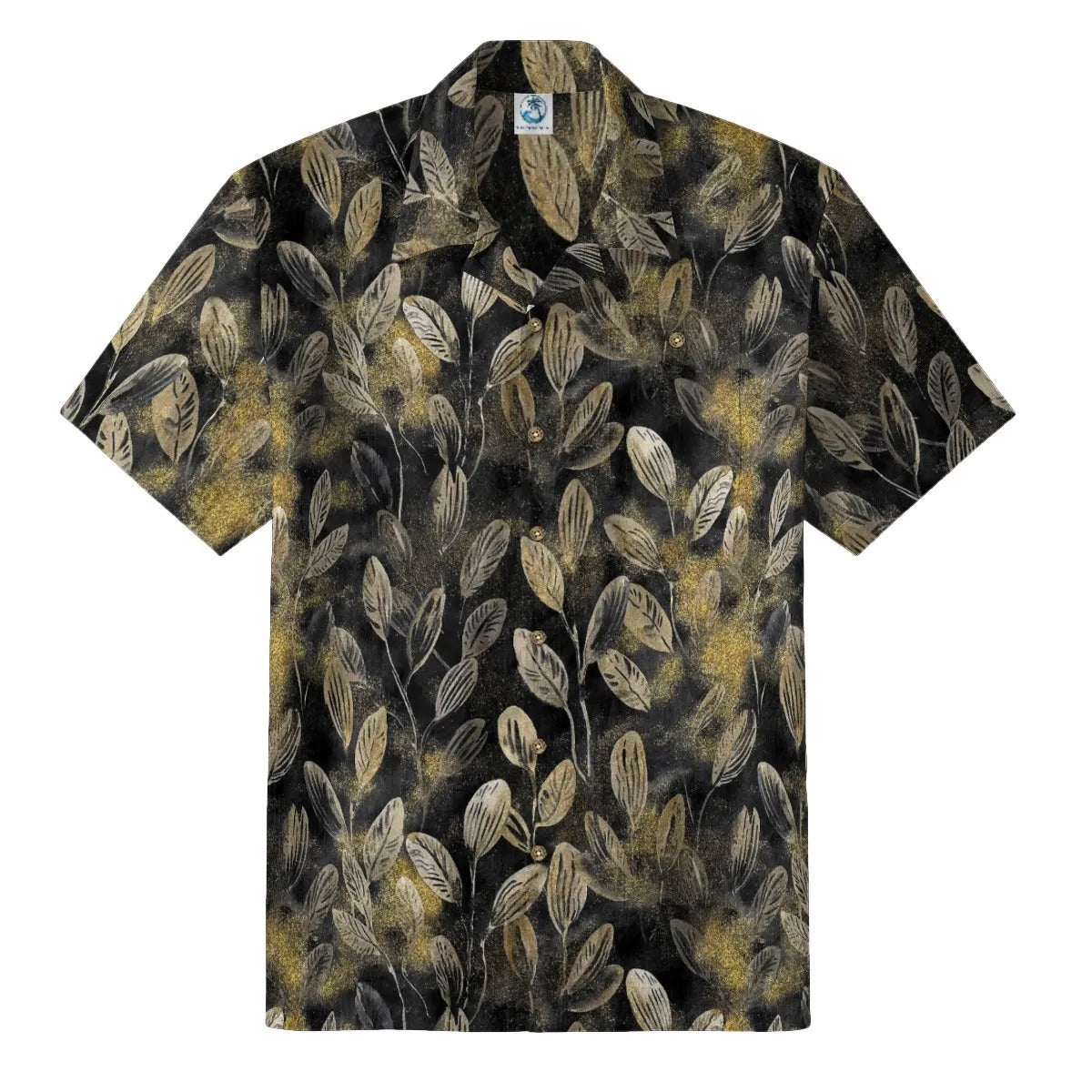 Retro Artistic Dark Leaf & Gold