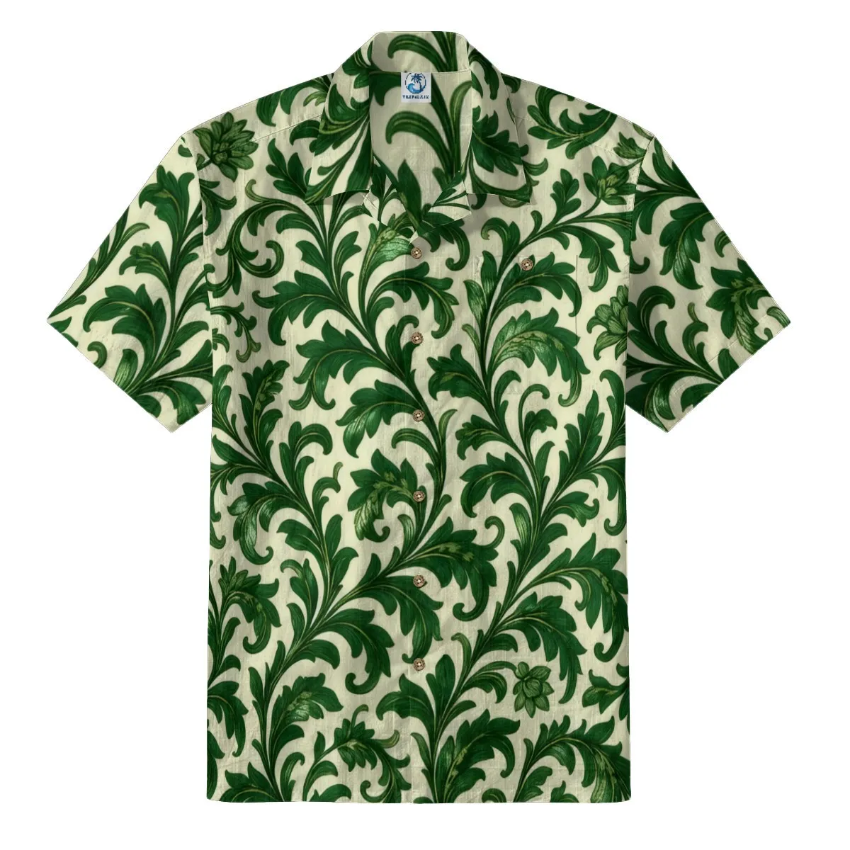 Vintage Floral Leaf Hawaiian Shirt