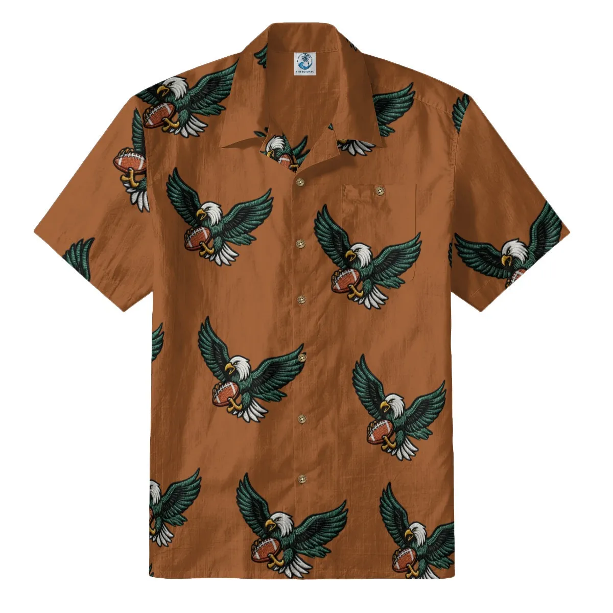 Brown Eagle Football Hawaiian Shirt