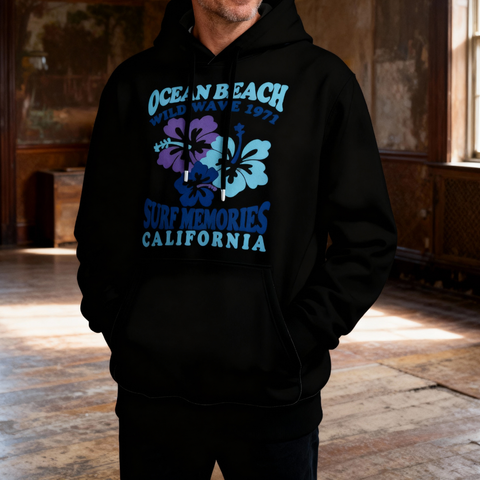 Classic Hawaiian unisex print hoodie
