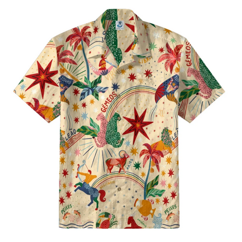 Whimsical Zodiac Tropical Hawaiian Shirt