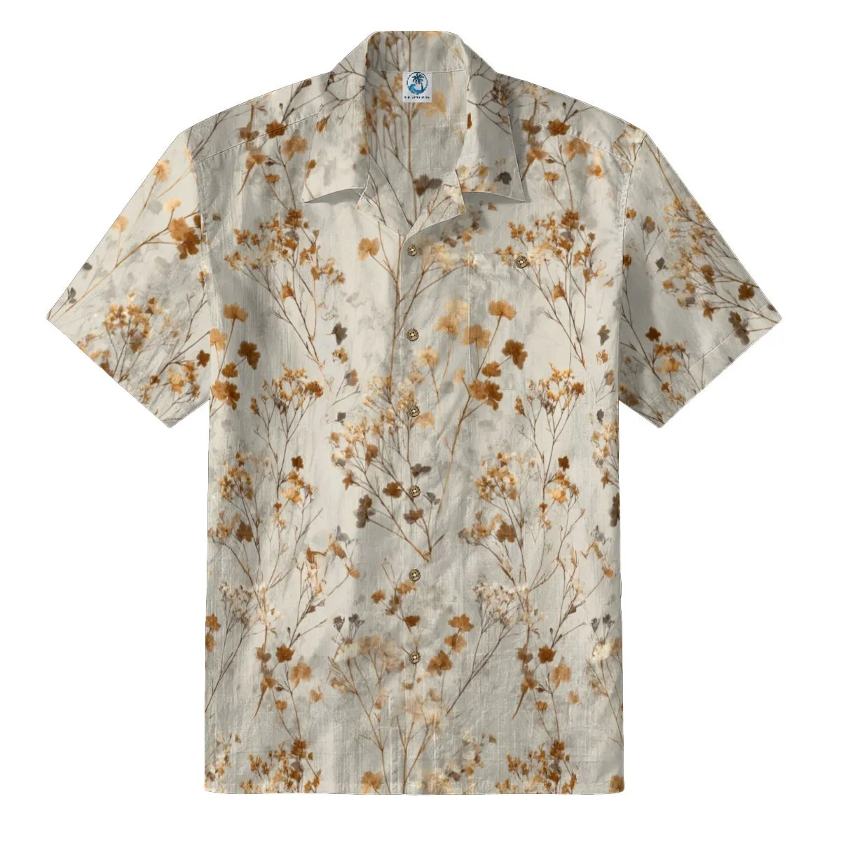 Dried Floral Hawaiian Shirt: