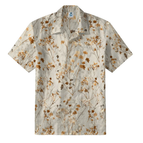 Dried Floral Hawaiian Shirt: