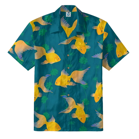 Sunny Goldfish Tropical Hawaiian Shirt