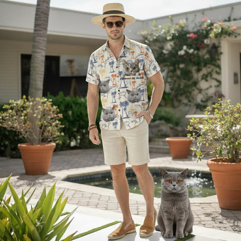 Jungle Secrets –  Universal Custom Pet Portrait Hawaiian Shirt