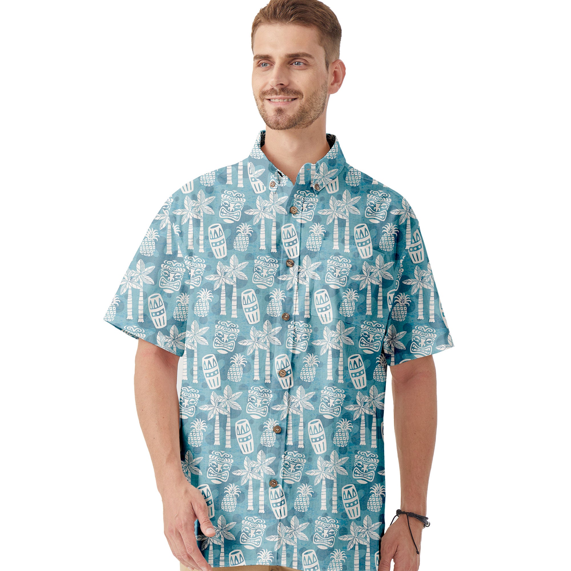 Retro Mid Century Modern Tiki Hawaii Shirt
