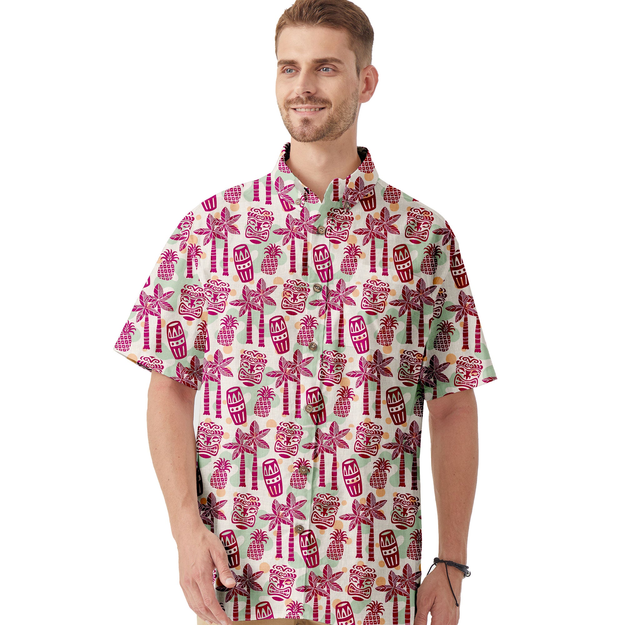 Retro Mid Century Modern Tiki Hawaii Shirt