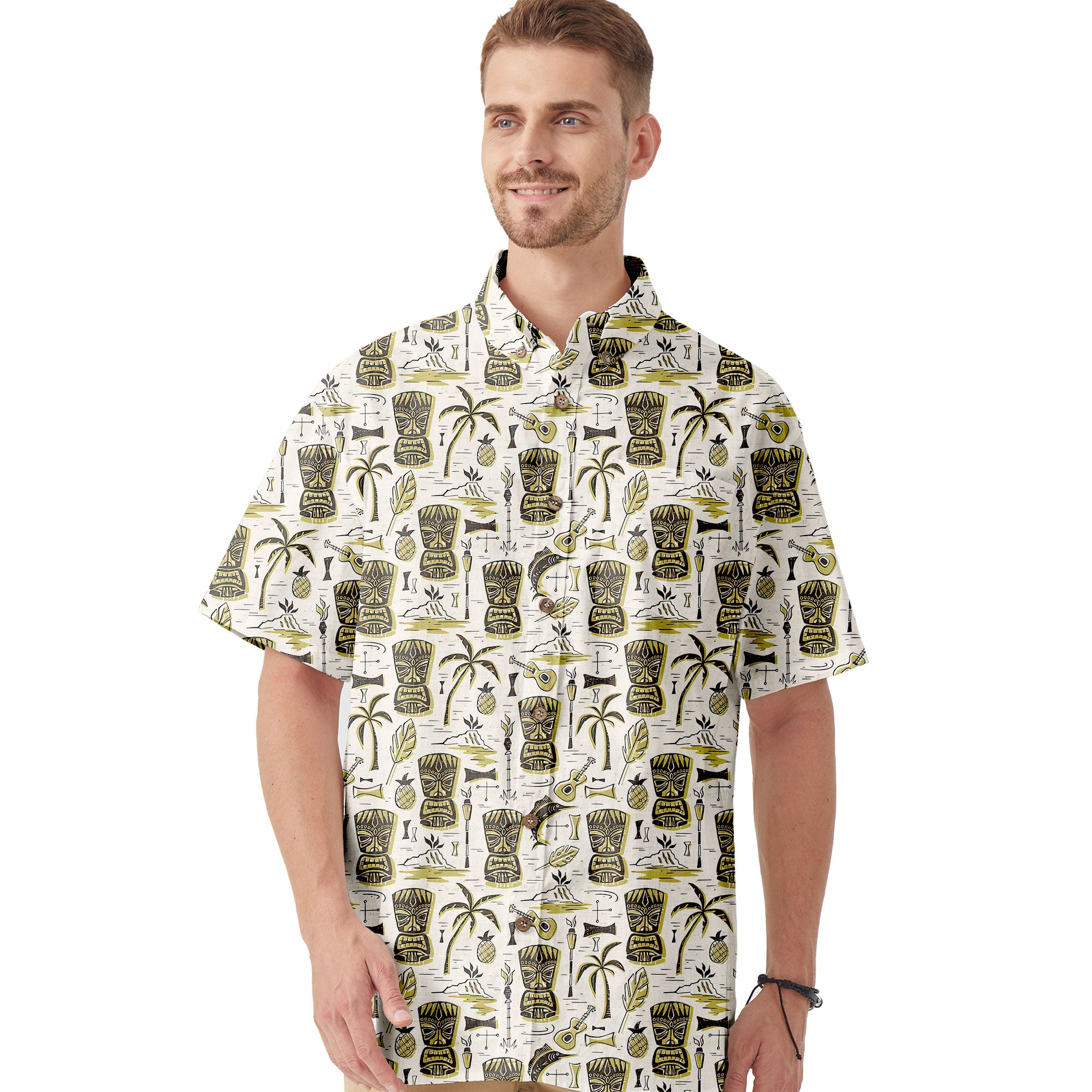 Retro Mid Century Modern Tiki Hawaii Shirt