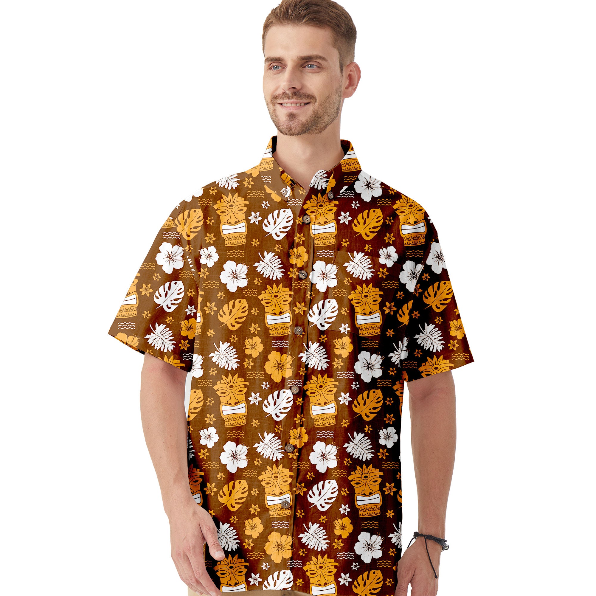 Hawaiian Tiki Pattern Hawaii Shirt
