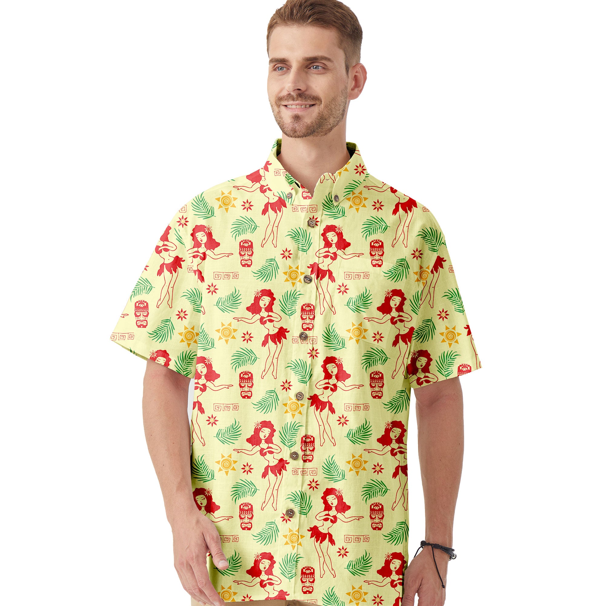 Tribal Tiki Hula Hawaiian Shirt