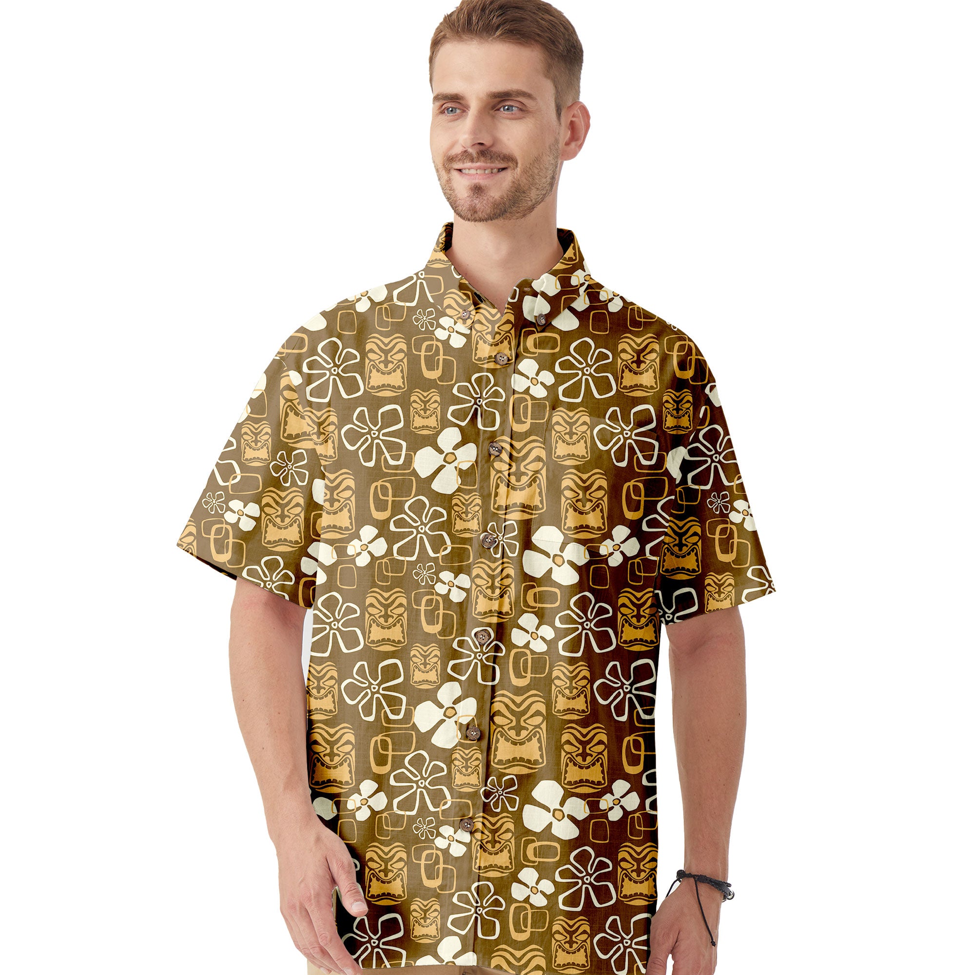 Tribal Tiki Hula Hawaiian Shirt