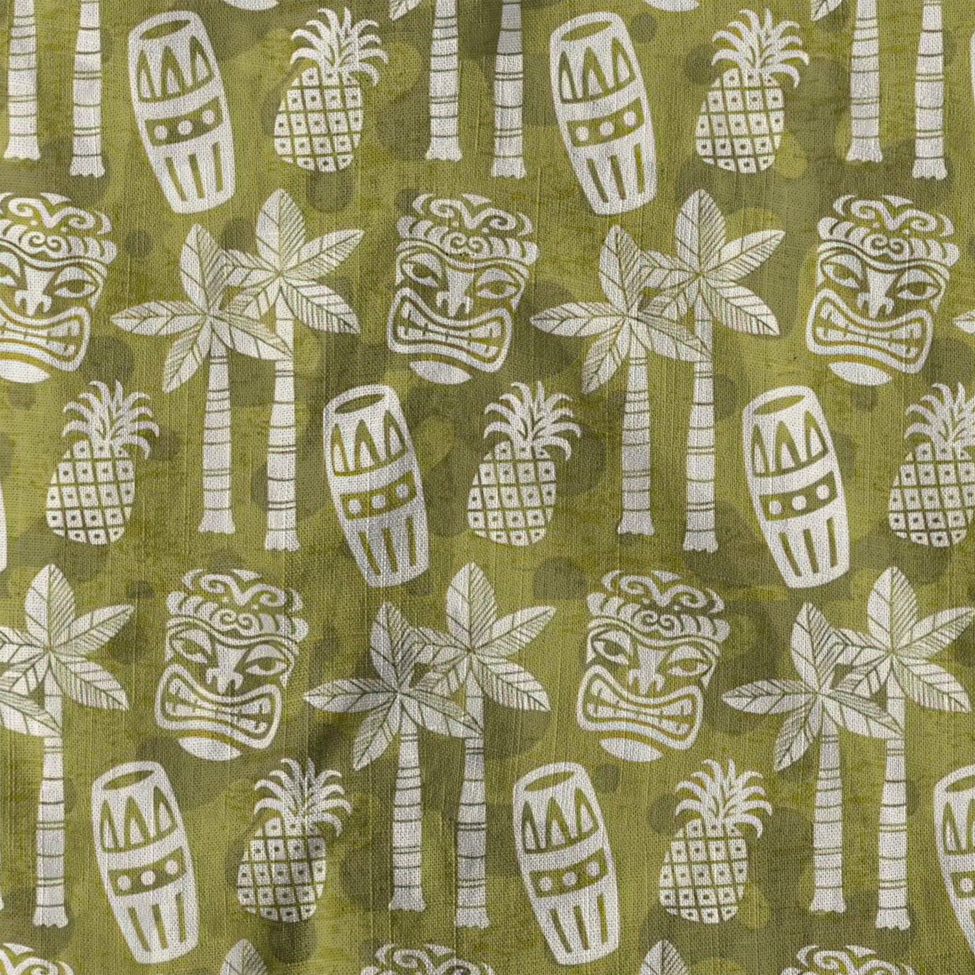 Retro Mid Century Modern Tiki Pattern Hawaii Shirt