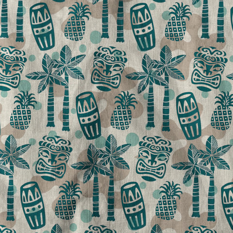 Retro Mid Century Modern Tiki Pattern Hawaii Shirt