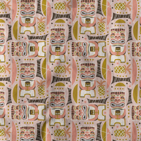 Retro Mid Century Modern Tiki Hawaii Shirt, Tropical Tiki Hawaii Shirt